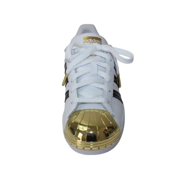 Adidas Originals Superstar GOLD Metal Shell Toe White Women's 5.5 NEW! - Picture 10 of 14